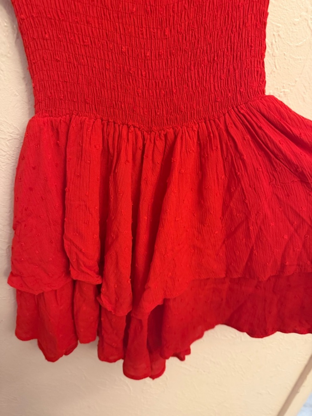 Princess Polly Red Ruffle Dress - Picture 4 of 6